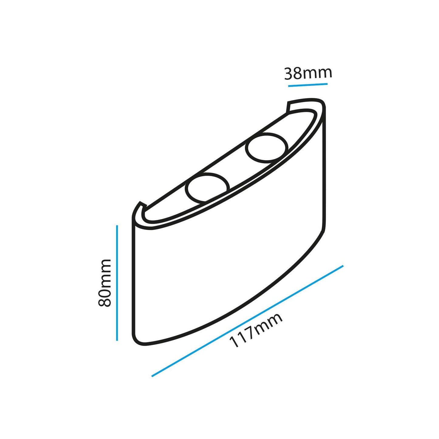 White 4W LED Up And Down Wall Light (WL-T4)