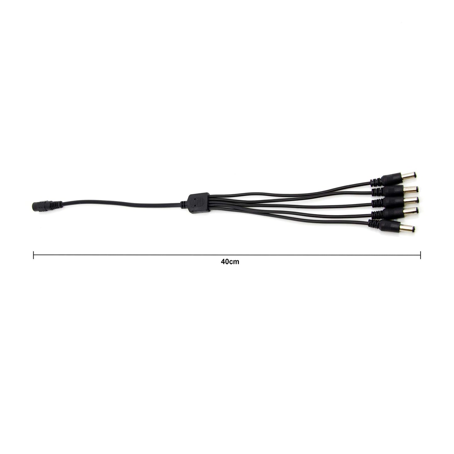 1 Female To 5 Male 5.5mmx2.1mm DC Power Splitter Cable