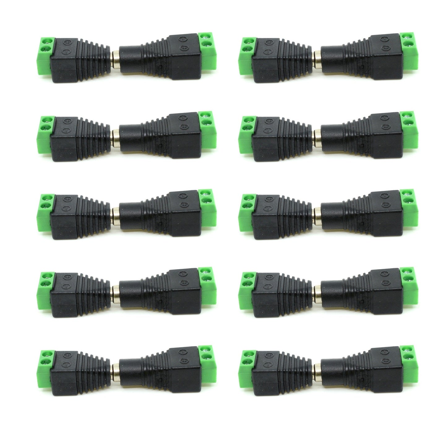 Pair Of Male & Female 5.5mmx2.1mm DC Socket Jack Connector