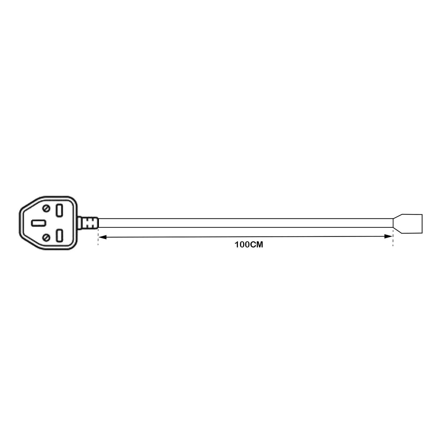 Standard UK Plug Set For LED COB AC Strip Light (10cm/Cut)
