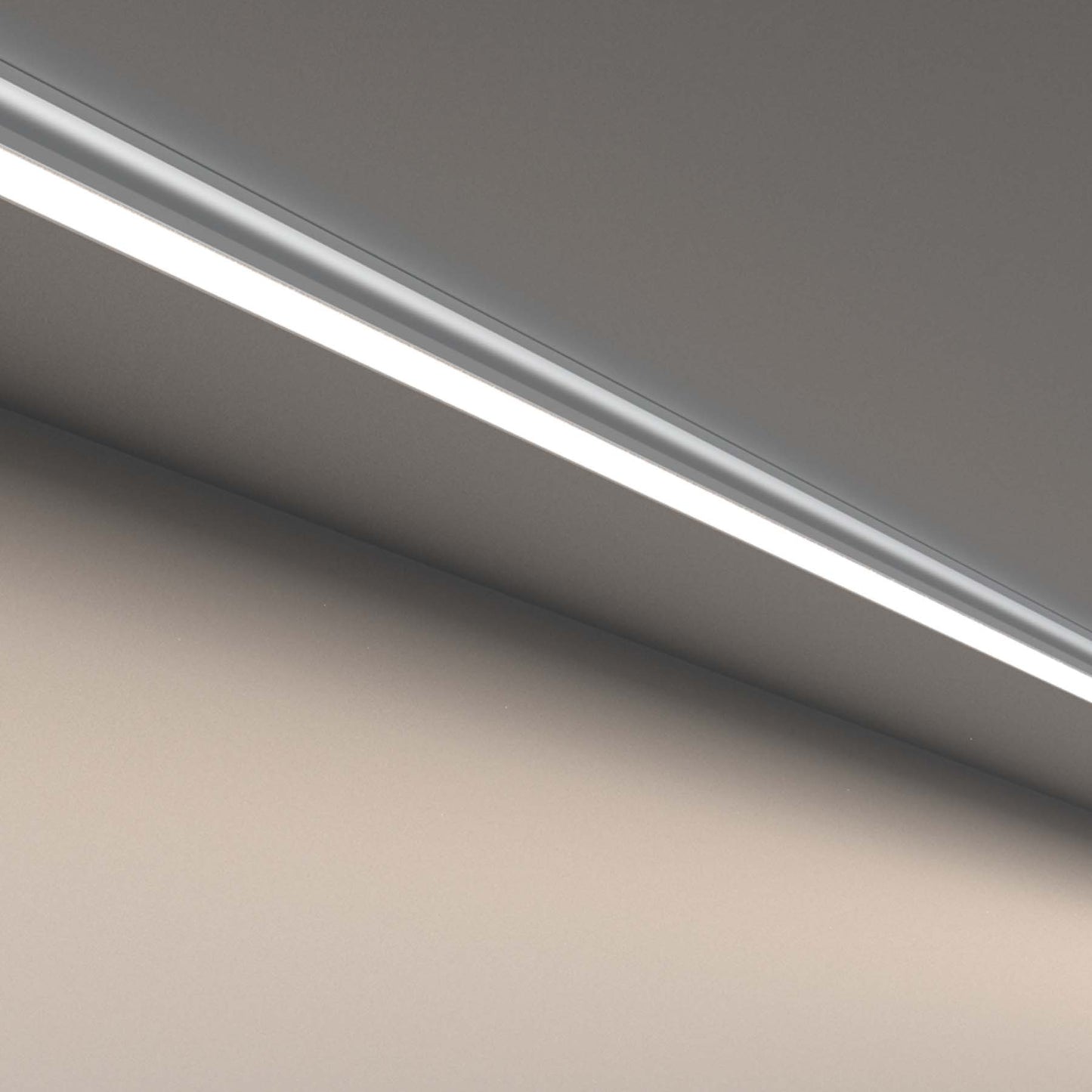Surface Mounted Invisible Brackets LED Aluminium Profile 17x14.3mm (571)