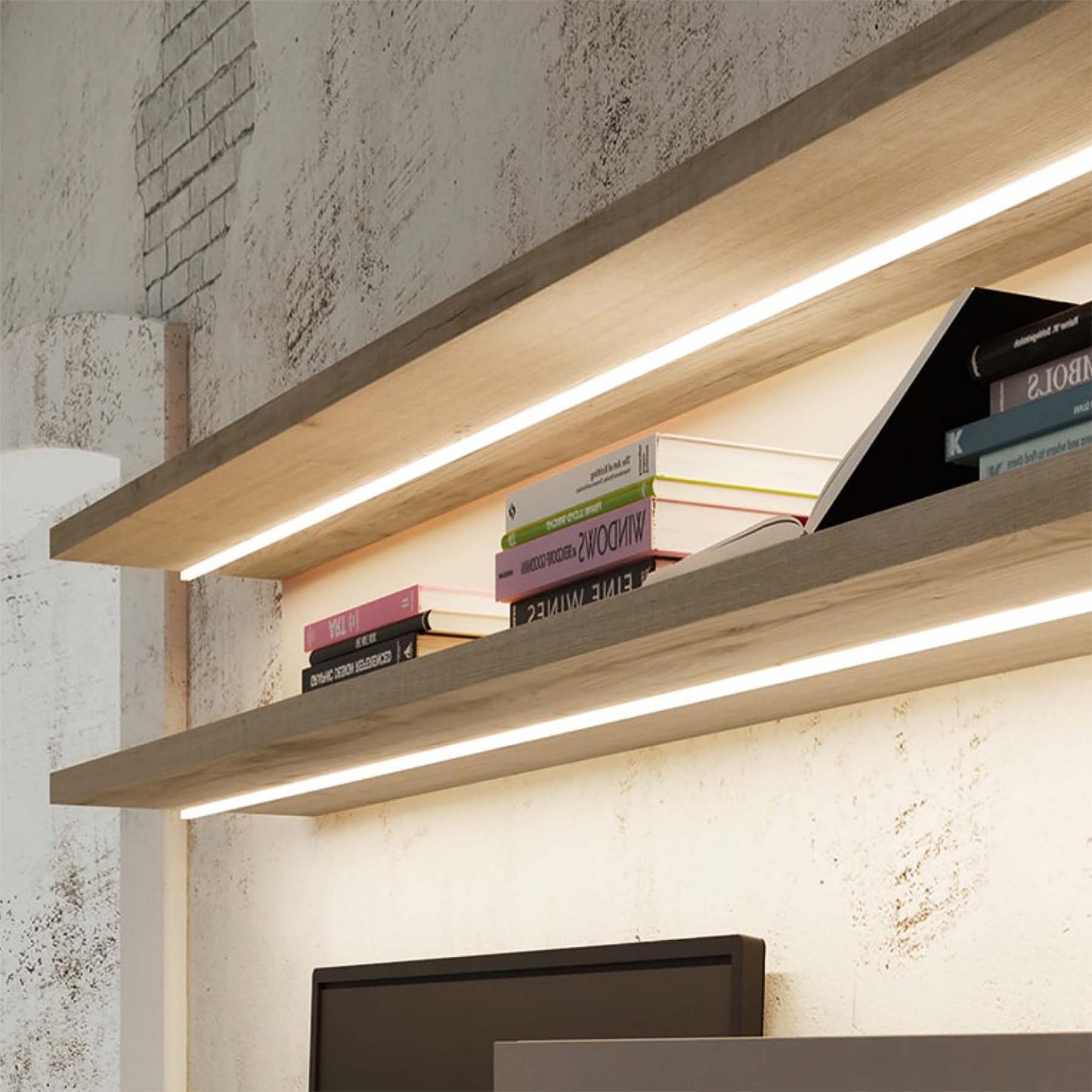 Surface Mounted LED Aluminium Profile 7.8x9mm (129-M0809)