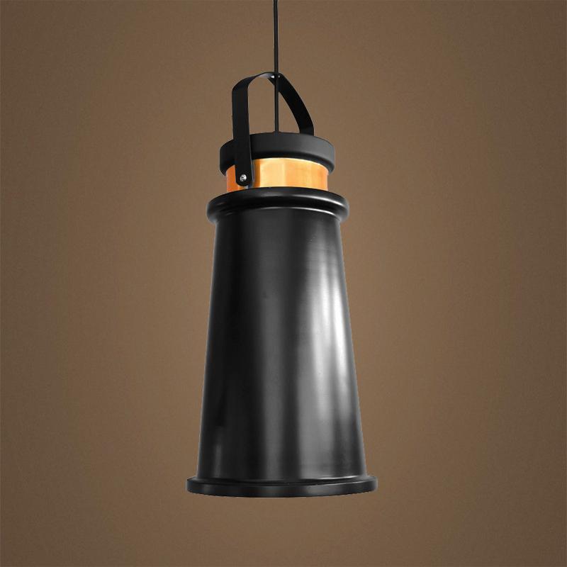 Black Long Funnel (PD-B2) Pendant Light