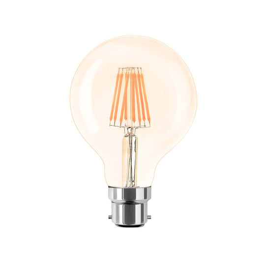 G80 Vintage Style Dimmable B22 8W LED Filament Globe Light Bulb