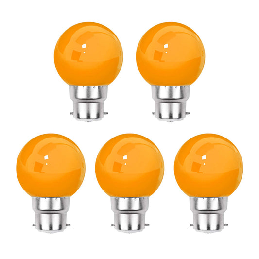 3W B22 Bayonet Festoon LED Coloured Bulb Orange