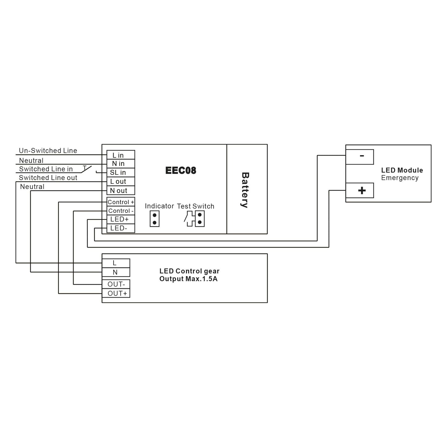 5W Universal LED Emergency Power Pack
