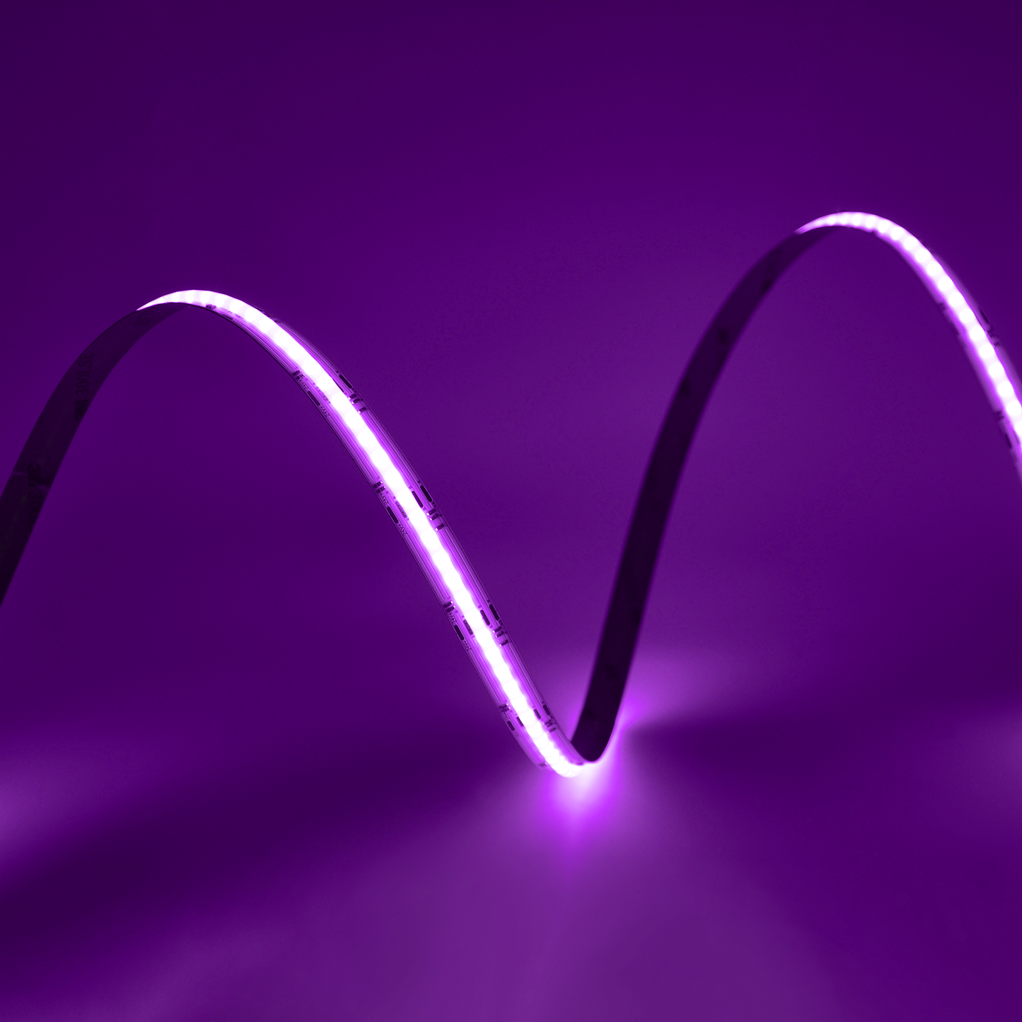 LED COB Strip Light, Seamless, 5M Reel, IP20, 24V, 12mm Wide, RGB+CCT