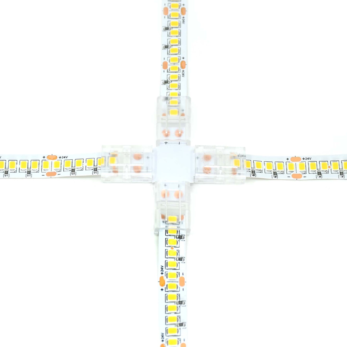 2 Pin Solderless X Shape Connector For Single Colour LED Strip Lights