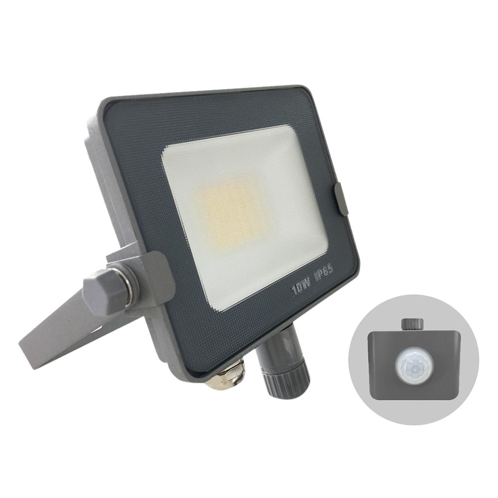  Infinity Grey Casing Tri-Colour LED Flood Light With PIR Motion Sensor