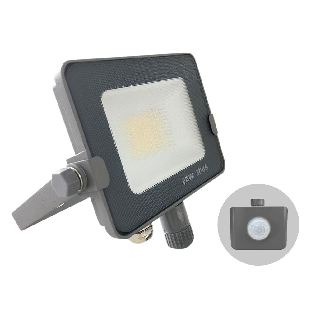  Infinity Grey Casing Tri-Colour LED Flood Light With PIR Motion Sensor