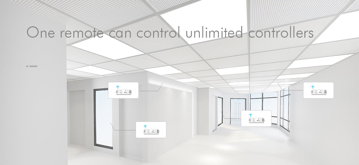  1 Zone Dimming Remote Control 2.4GHz RF RM1