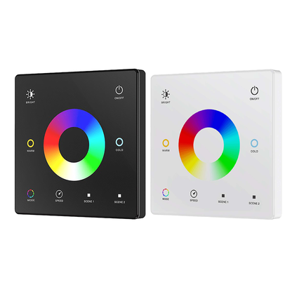  1 Zone RGB+CCT Touch Panel Remote Control 2.4GHz RF 1*CR2032 Battery TW5