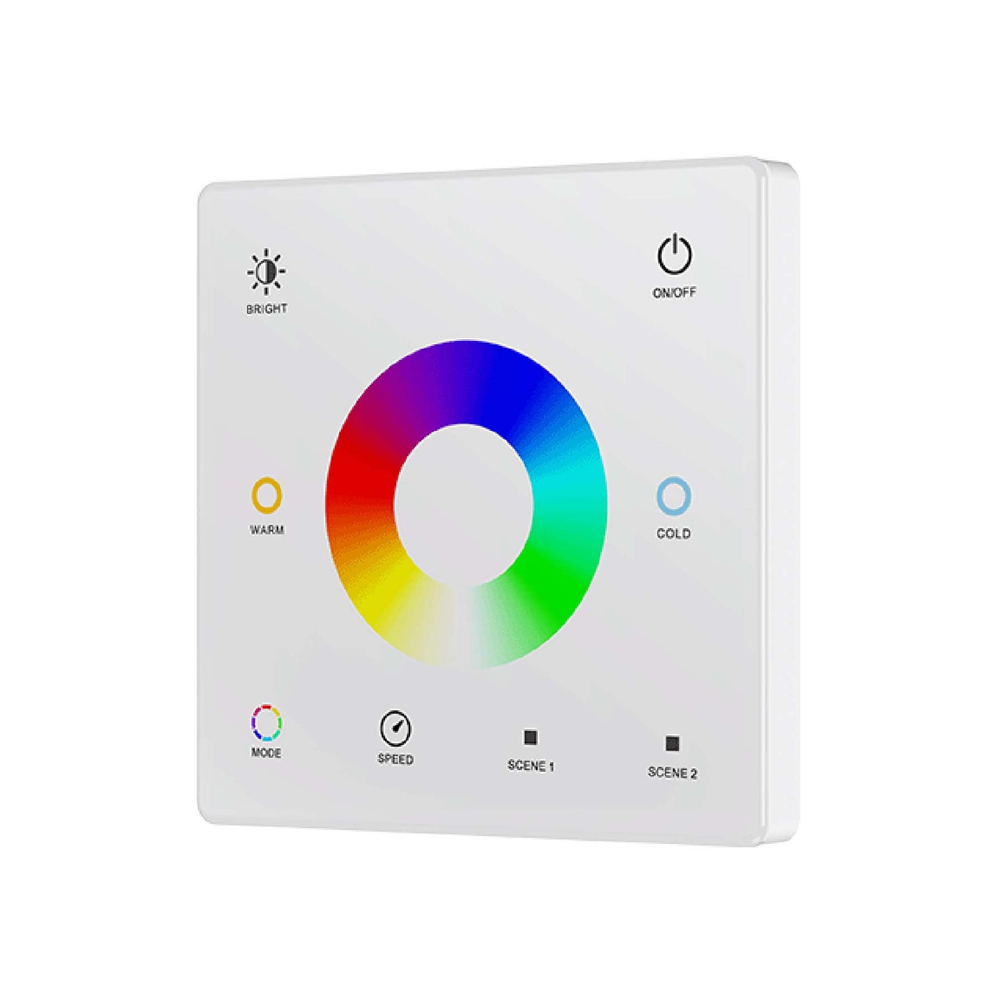  1 Zone RGB+CCT Touch Panel Remote Control 2.4GHz RF 1*CR2032 Battery TW5