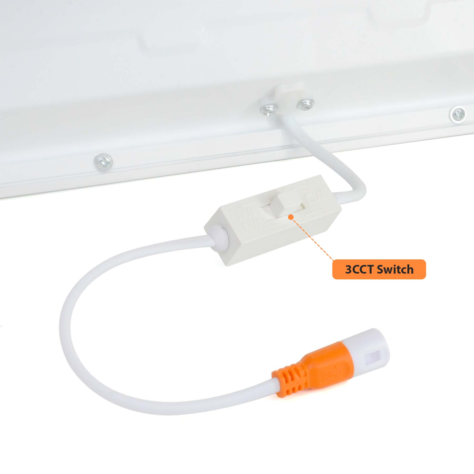  LED Backlit Panel Light Surface Mounted 1200x300mm 42W White Frame