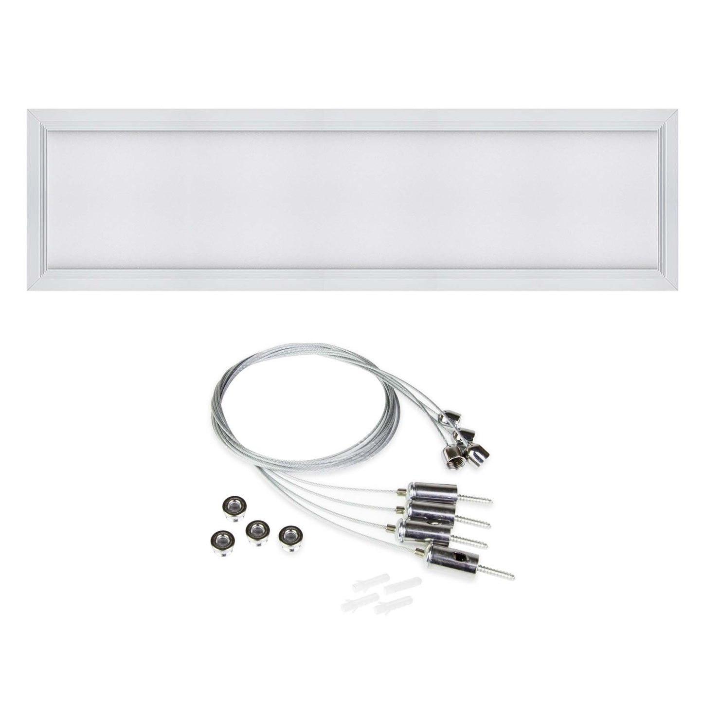  LED Backlit Panel Light Suspended 1195x295mm 42W White Frame