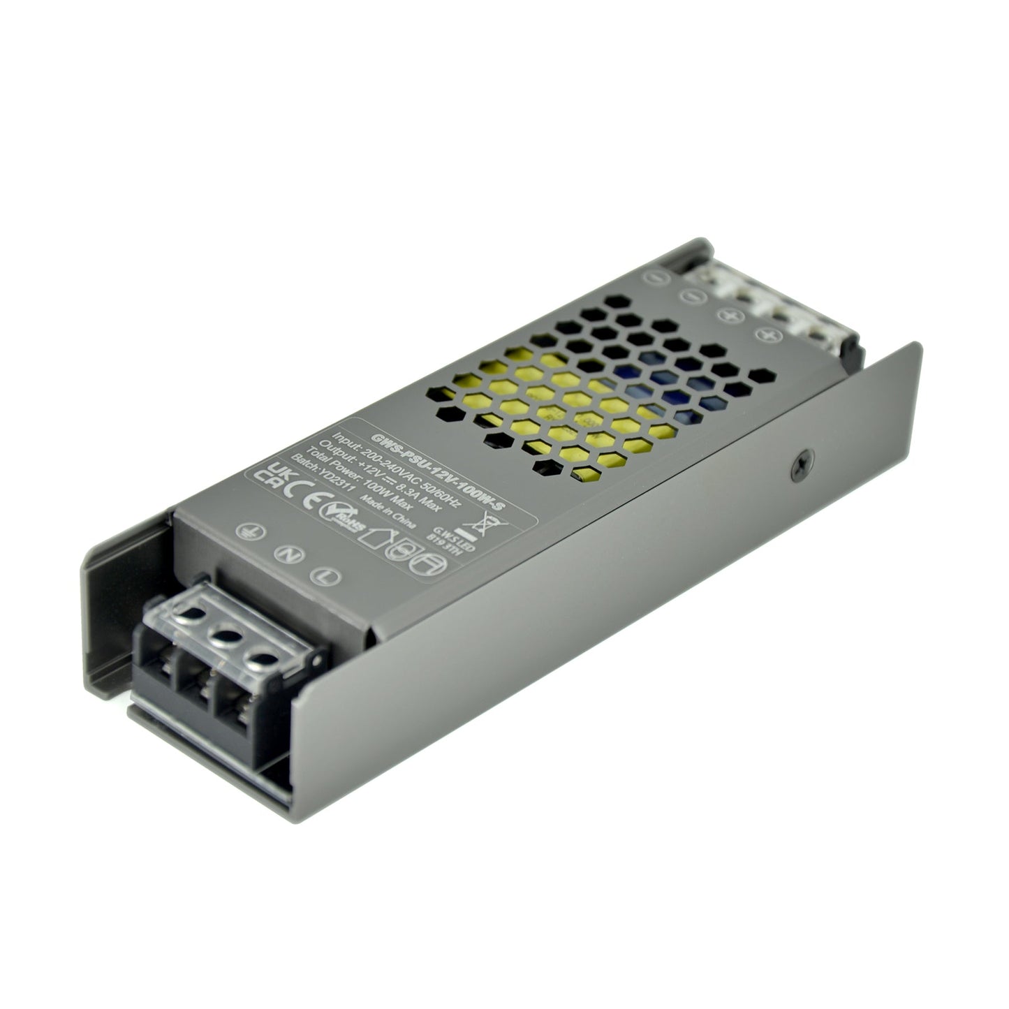  LED Slim Power Supply Transformer DC 12V 100W 8.3A IP20