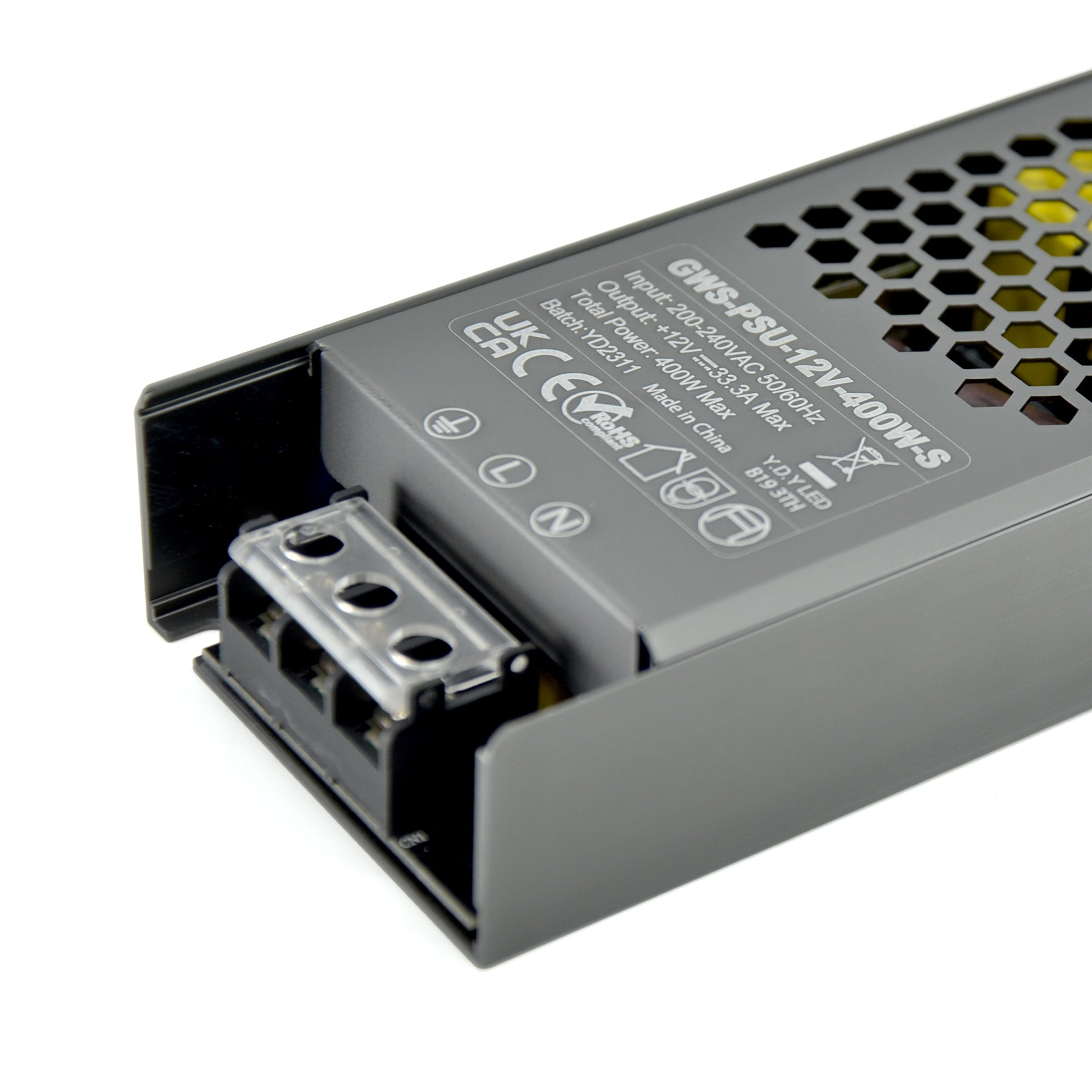  LED Slim Power Supply Transformer DC 12V 400W 33A IP20