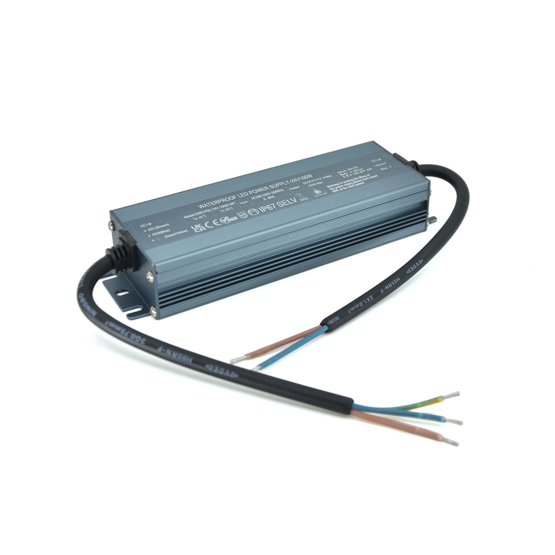  LED Slim Power Supply Transformer DC 24V 100W 4.2A IP67