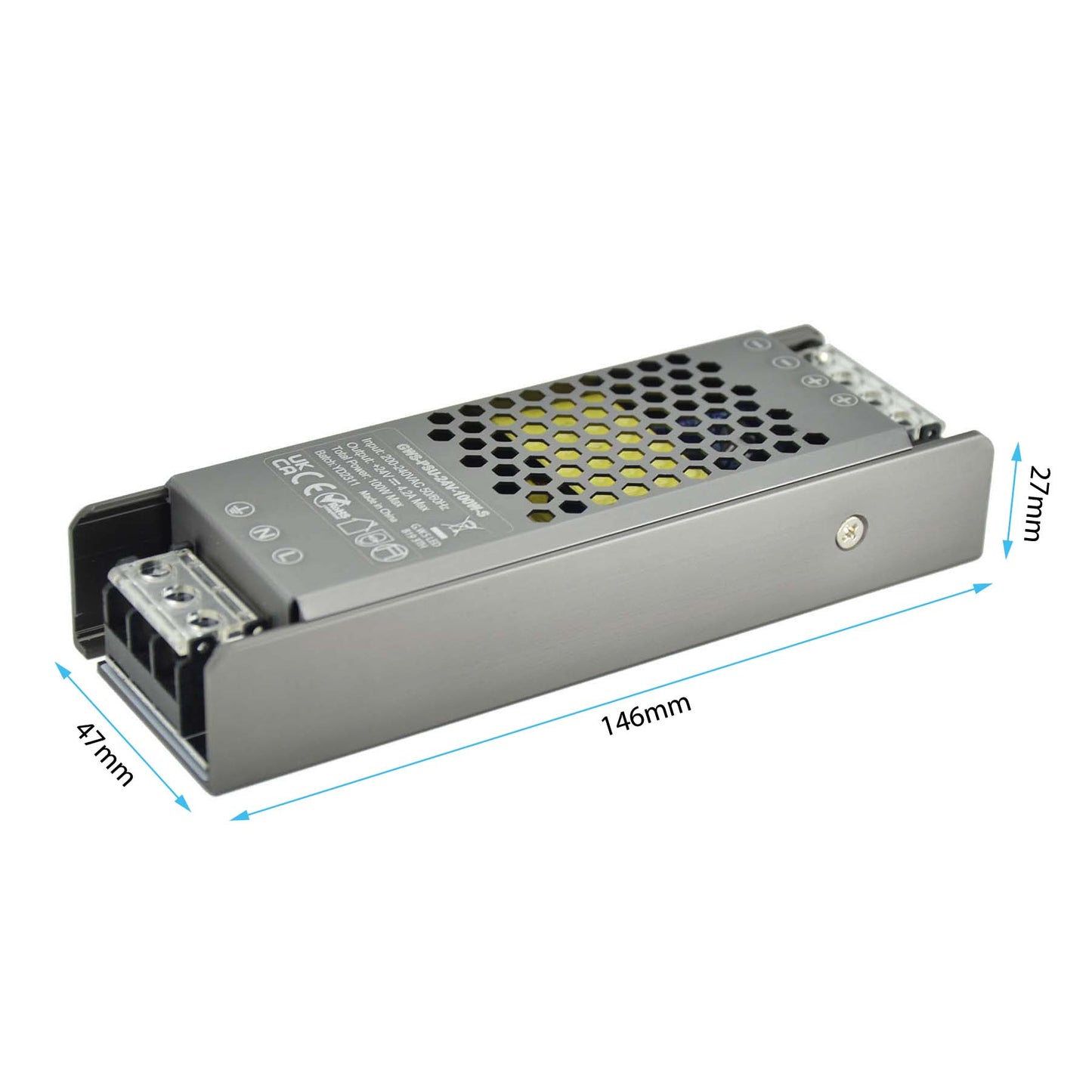  LED Slim Power Supply Transformer DC 24V 100W 4.2A IP20