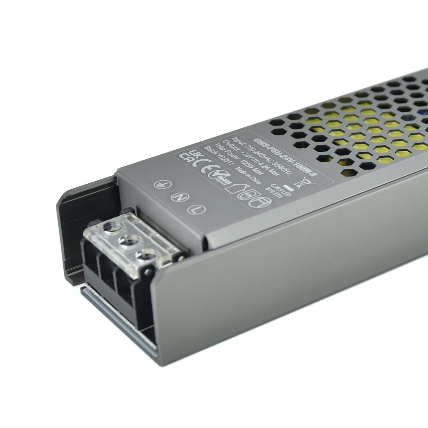  LED Slim Power Supply Transformer DC 24V 100W 4.2A IP20