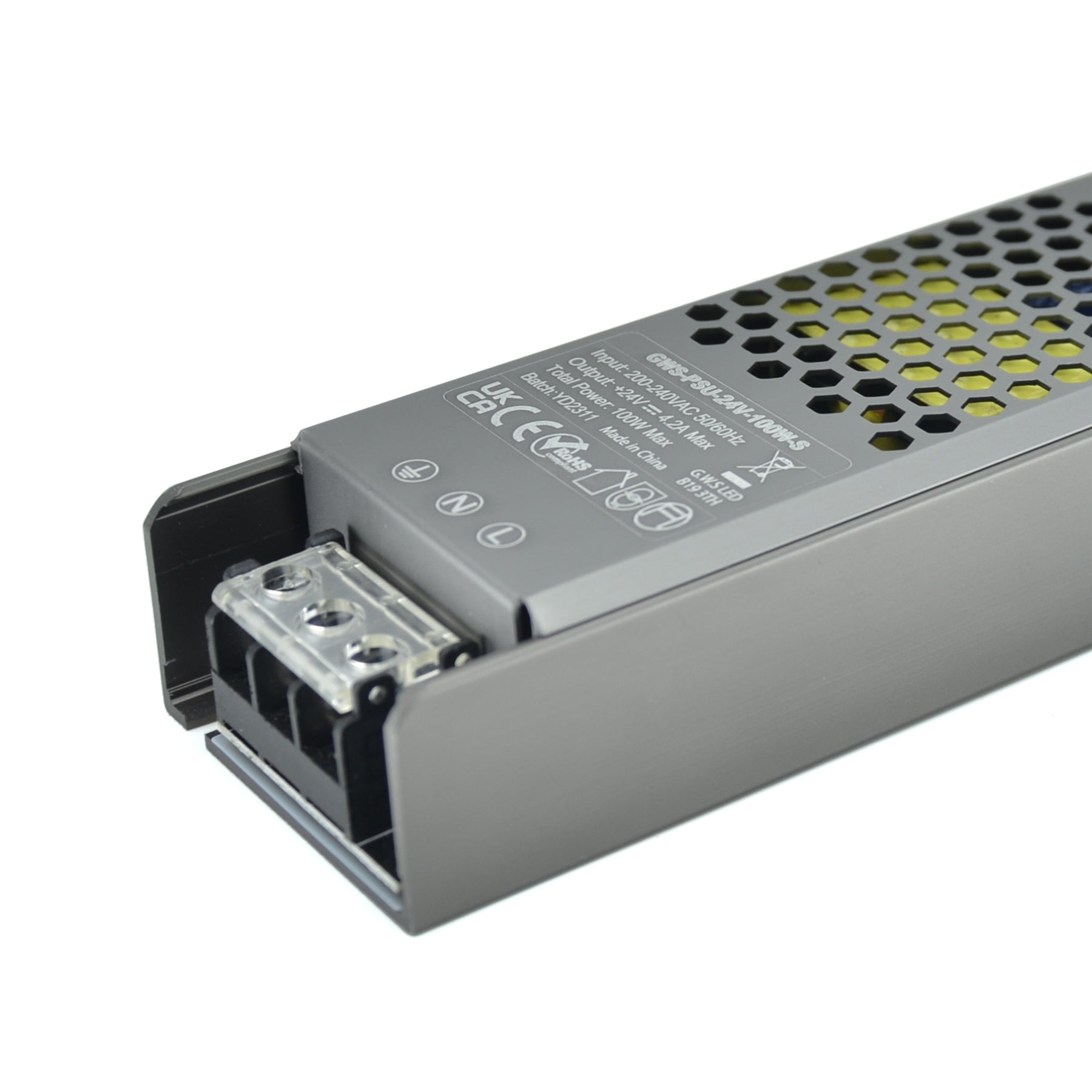  LED Slim Power Supply Transformer DC 24V 100W 4.2A IP20