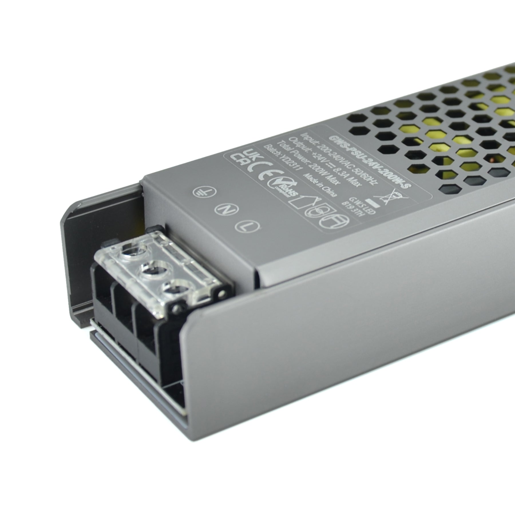  LED Slim Power Supply Transformer DC 24V 200W 8.4A IP20