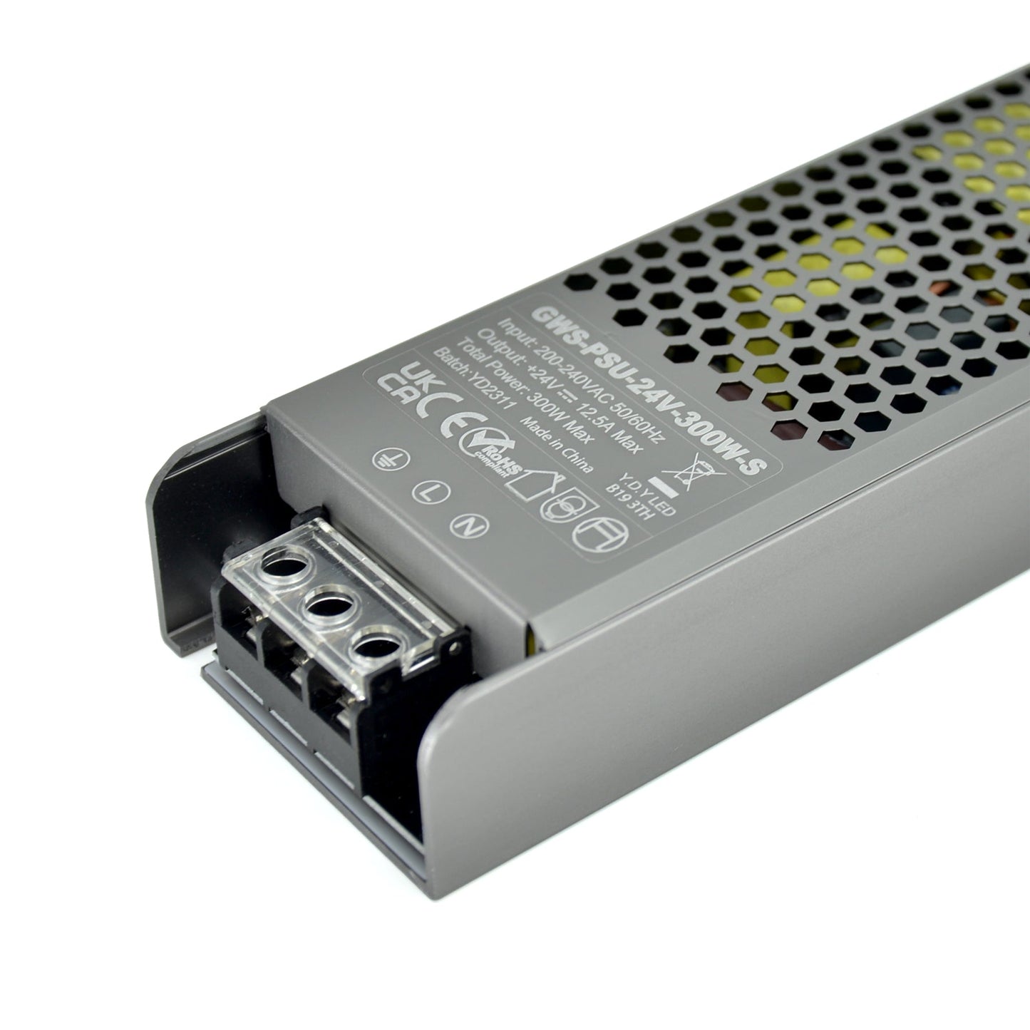  LED Slim Power Supply Transformer DC 24V 300W 12.5A IP20