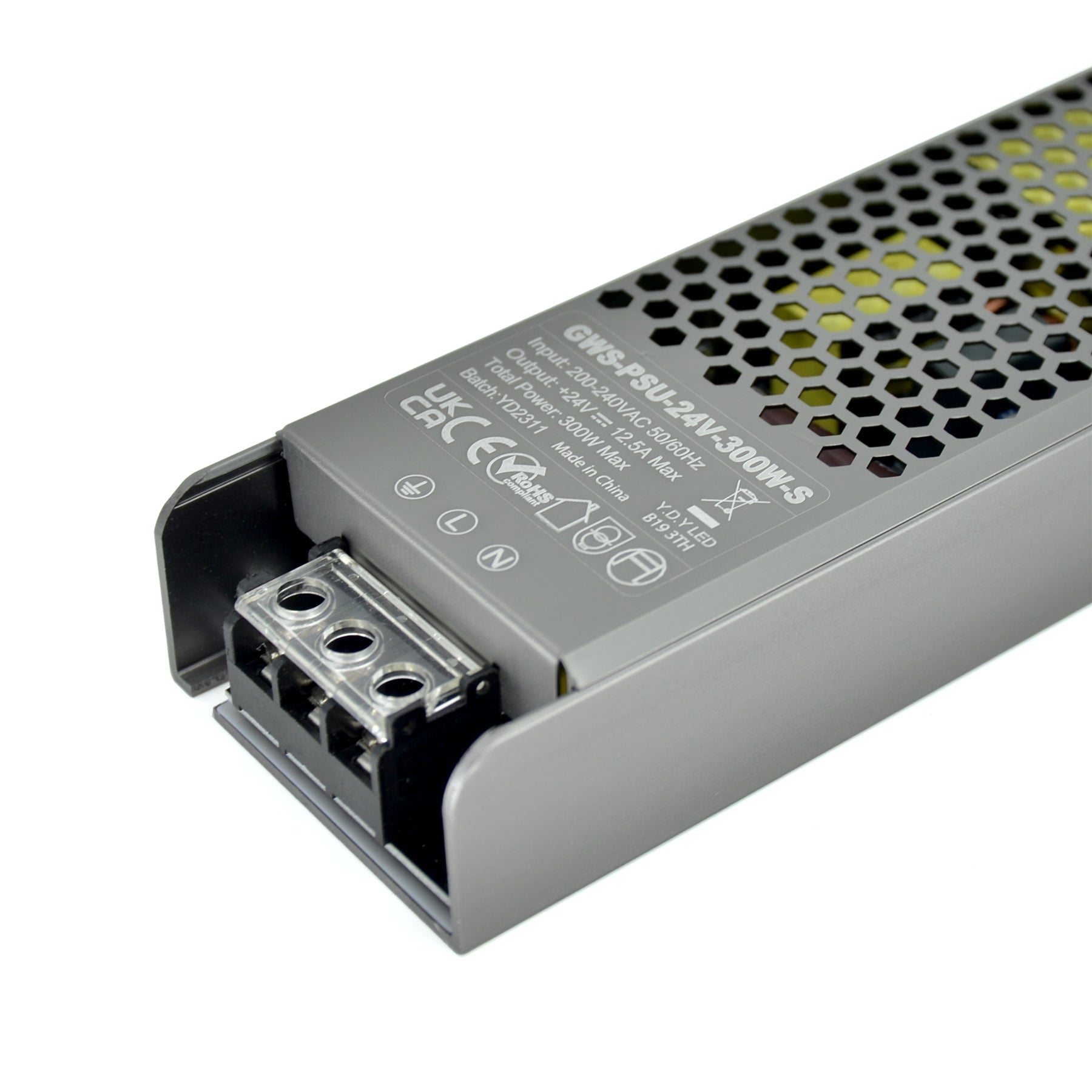  LED Slim Power Supply Transformer DC 24V 300W 12.5A IP20
