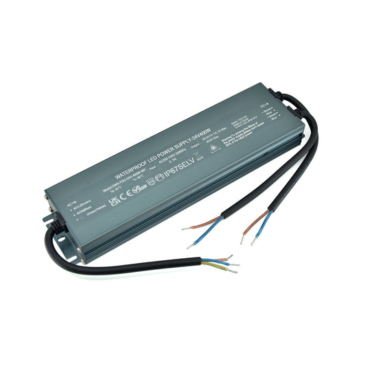  LED Slim Power Supply Transformer DC 24V 400W 16.7A IP67