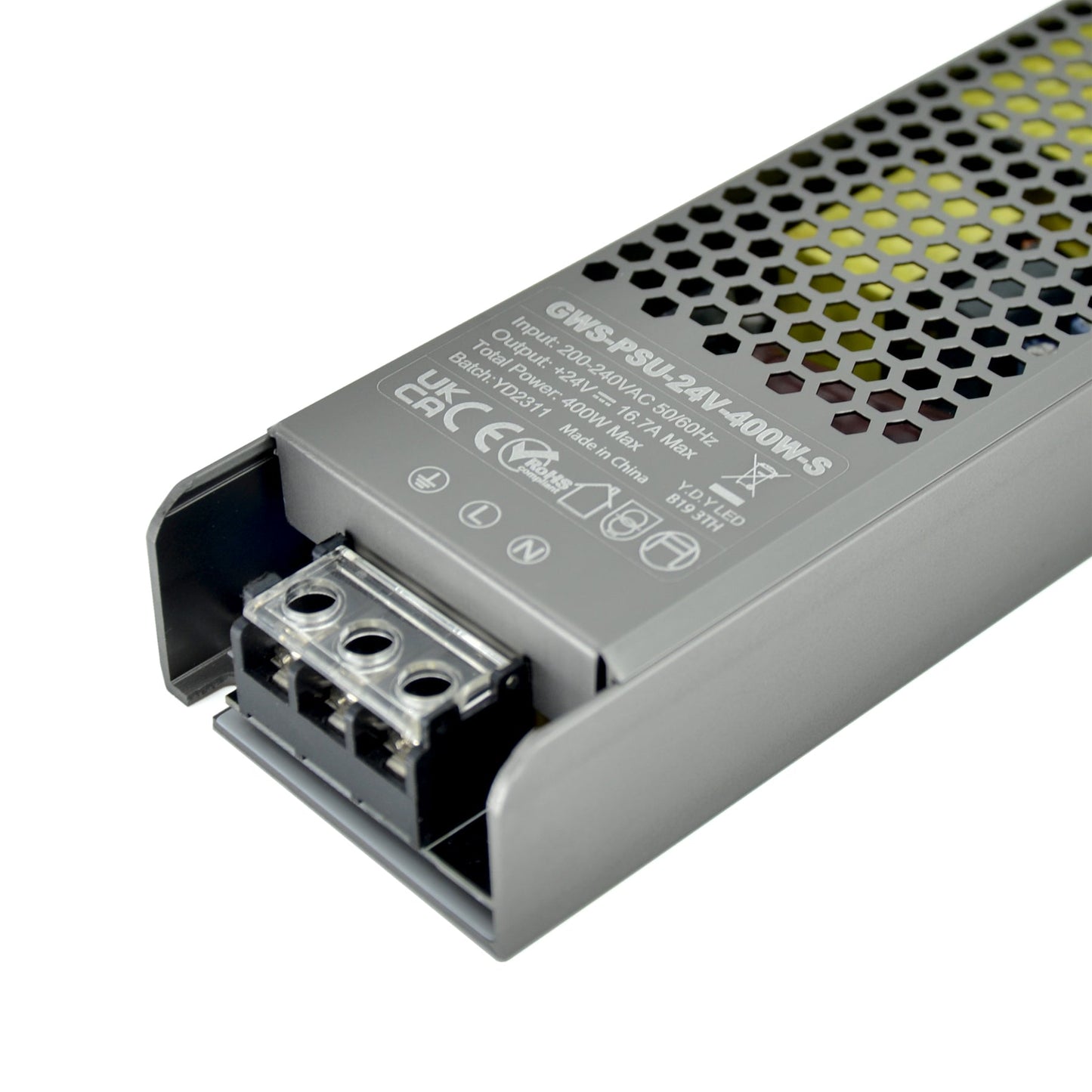  LED Slim Power Supply Transformer DC 24V 400W 16.7A IP20