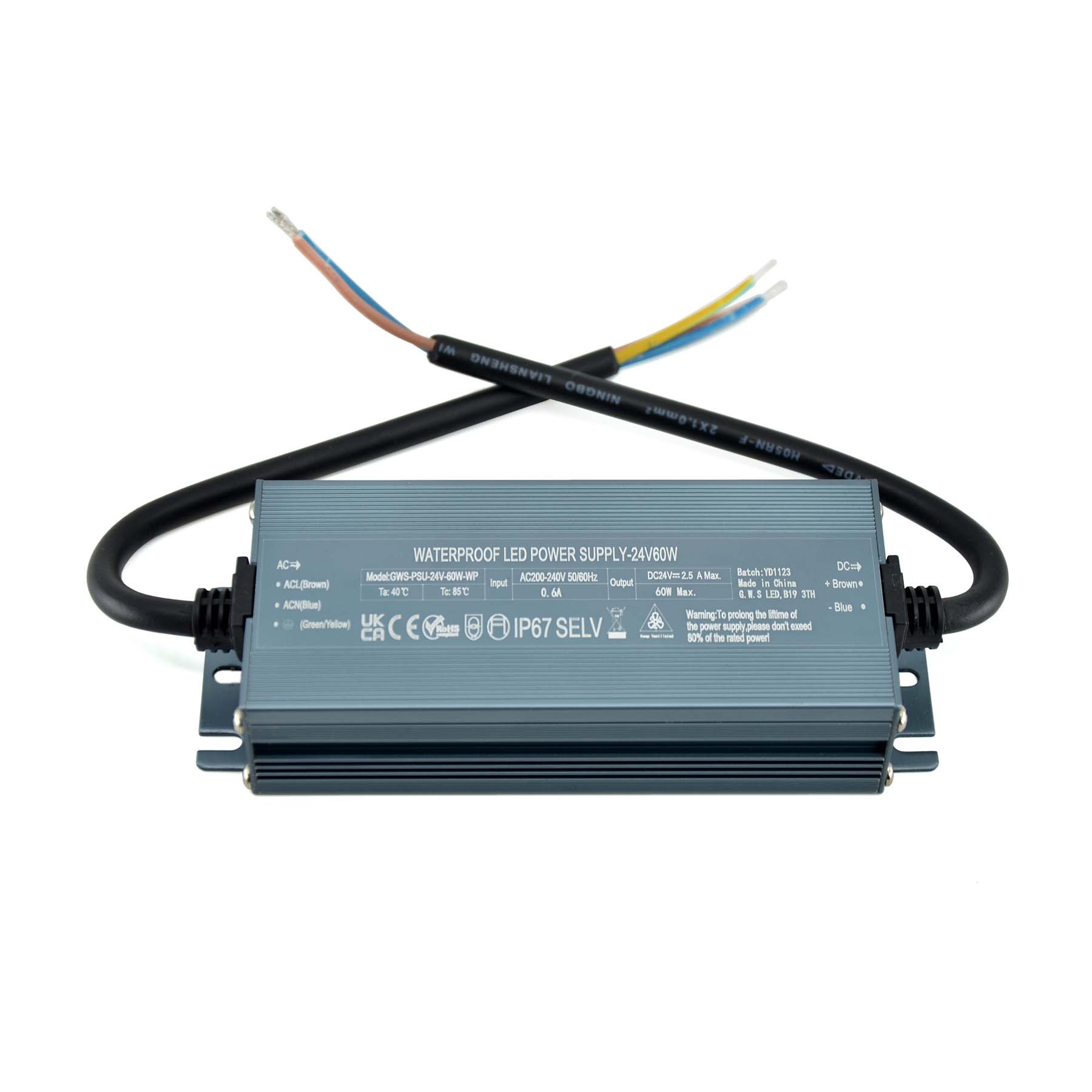  LED Slim Power Supply Transformer DC 12V-24V 60W-400W 2.5A-33A IP67