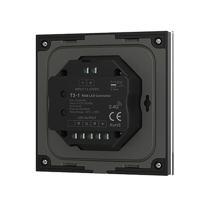  LED 12-24V DC RGB Controller Touch Panel 3CH*4A 2.4GHz RF T3-1