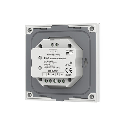  LED 12-24V DC RGB Controller Touch Panel 3CH*4A 2.4GHz RF T3-1
