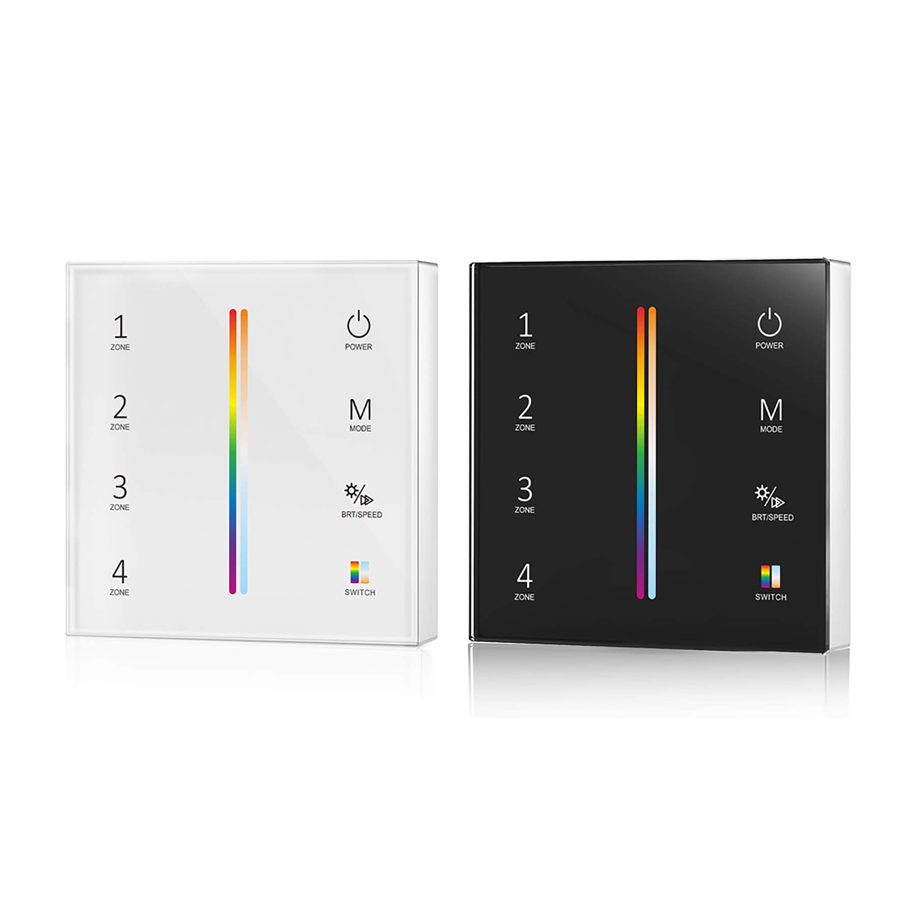  4 Zone RGB+CCT Touch Panel Remote Control 2.4GHz RF 2*AAA Battery T25