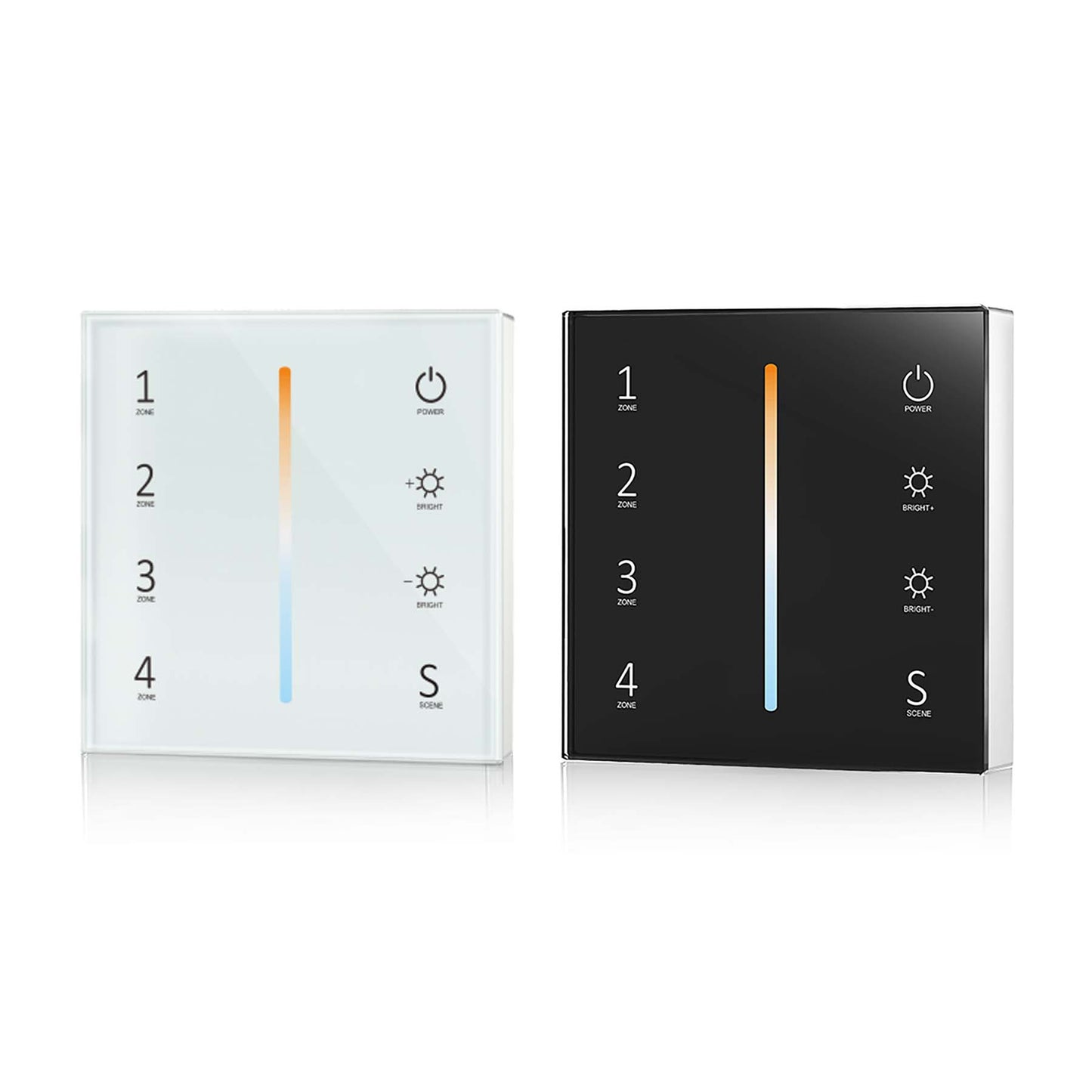  4 Zone CCT Touch Panel Remote Control 2.4GHz RF 2*AAA Battery T22