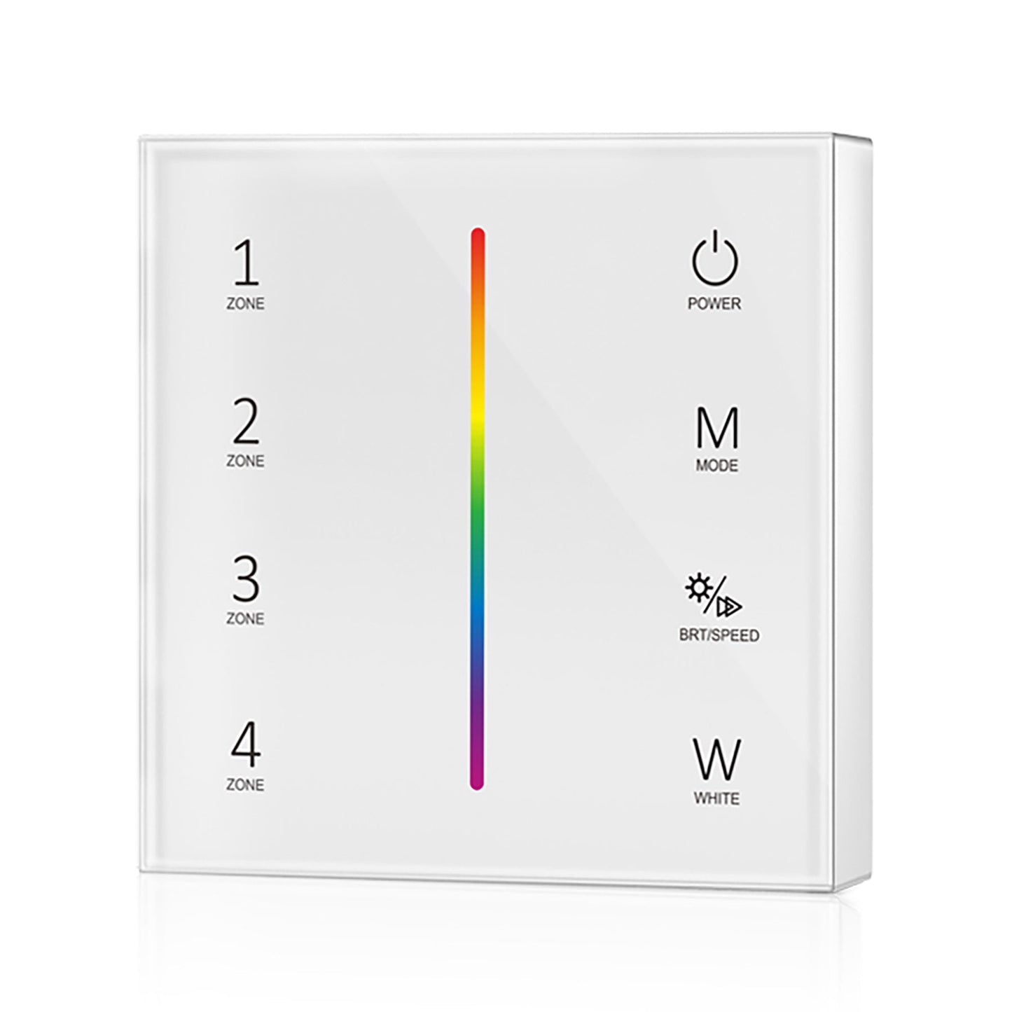  4 Zone RGB/RGBW Touch Panel Remote Control 2.4GHz RF 2*AAA Battery T24