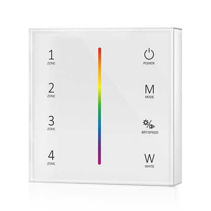  4 Zone RGB/RGBW Touch Panel Remote Control 2.4GHz RF 2*AAA Battery T24