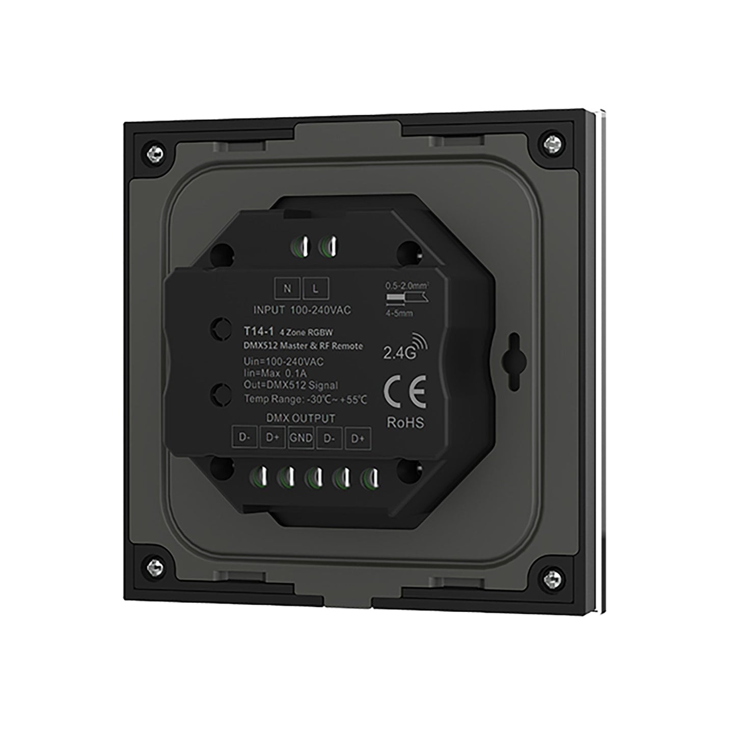  4 Zone RGBW Remote Control 2.4GHz RF 100-240V AC Input T14-1