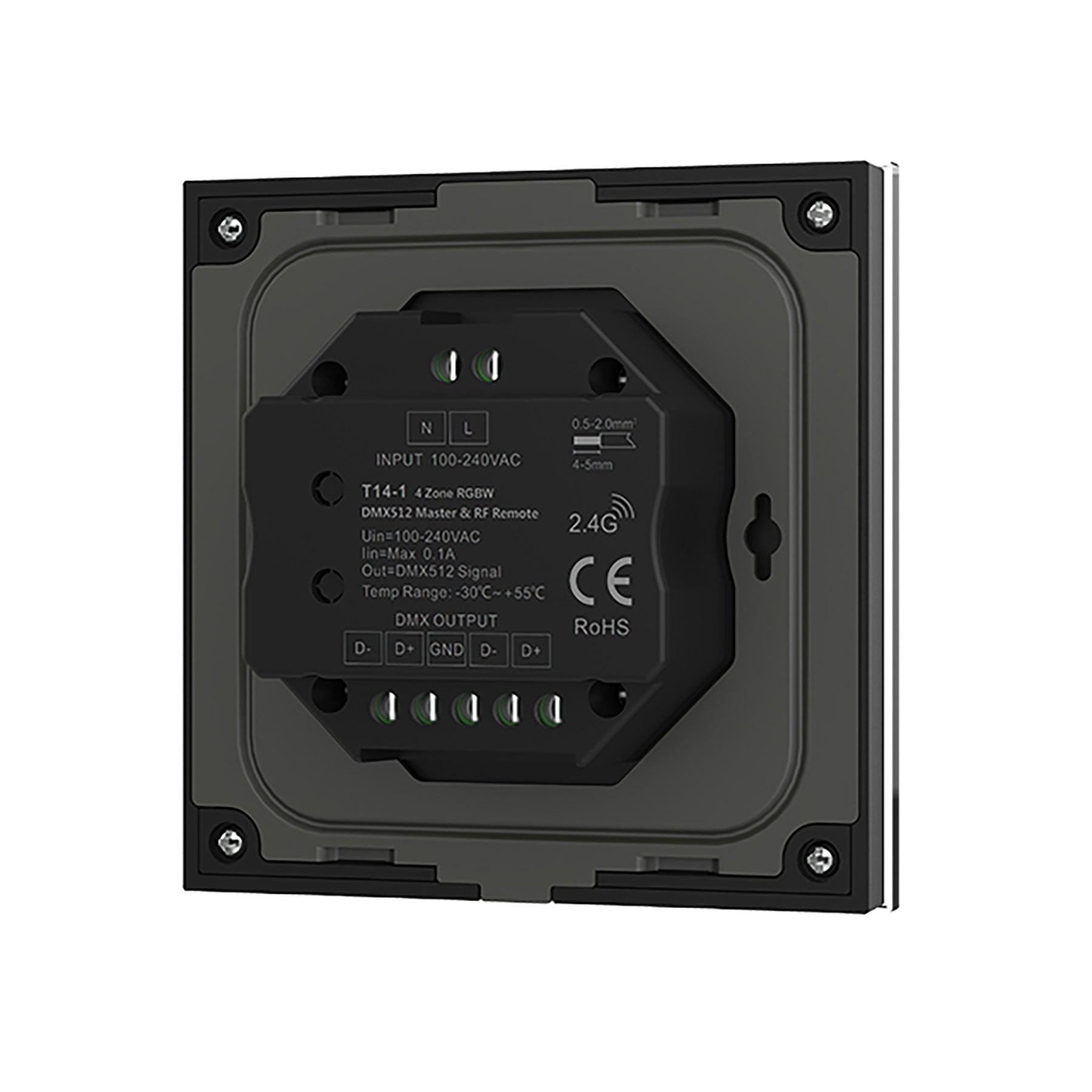  4 Zone RGBW Remote Control 2.4GHz RF 100-240V AC Input T14-1