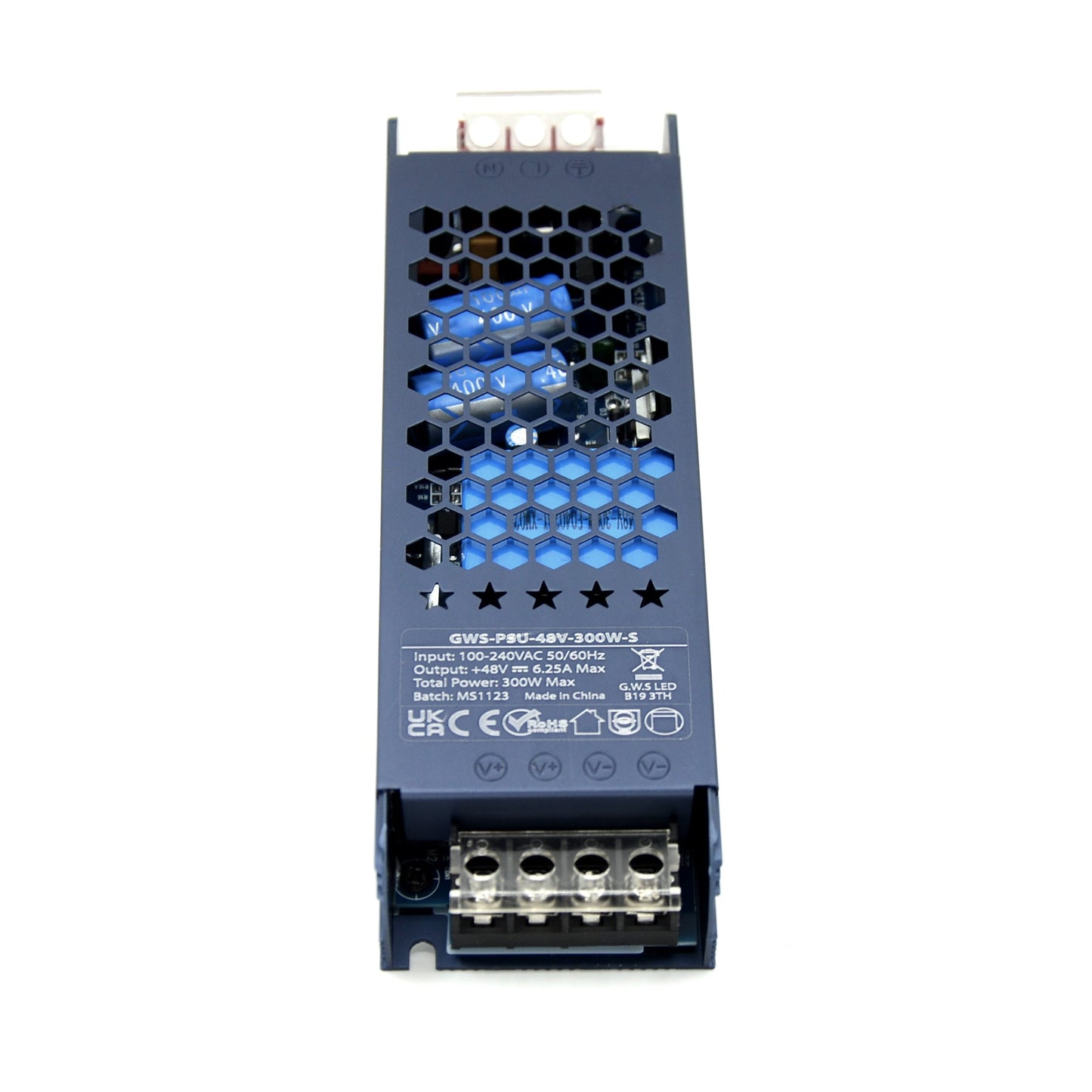  LED Slim Power Supply Transformer DC 48V 300W 6.25A IP20