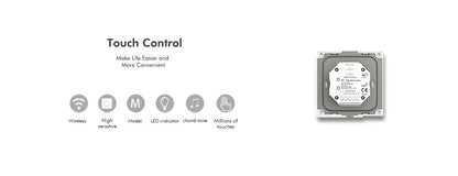  LED 12-24V DC RGBW Controller Touch Panel 4CH*3A 2.4GHz RF T4-1