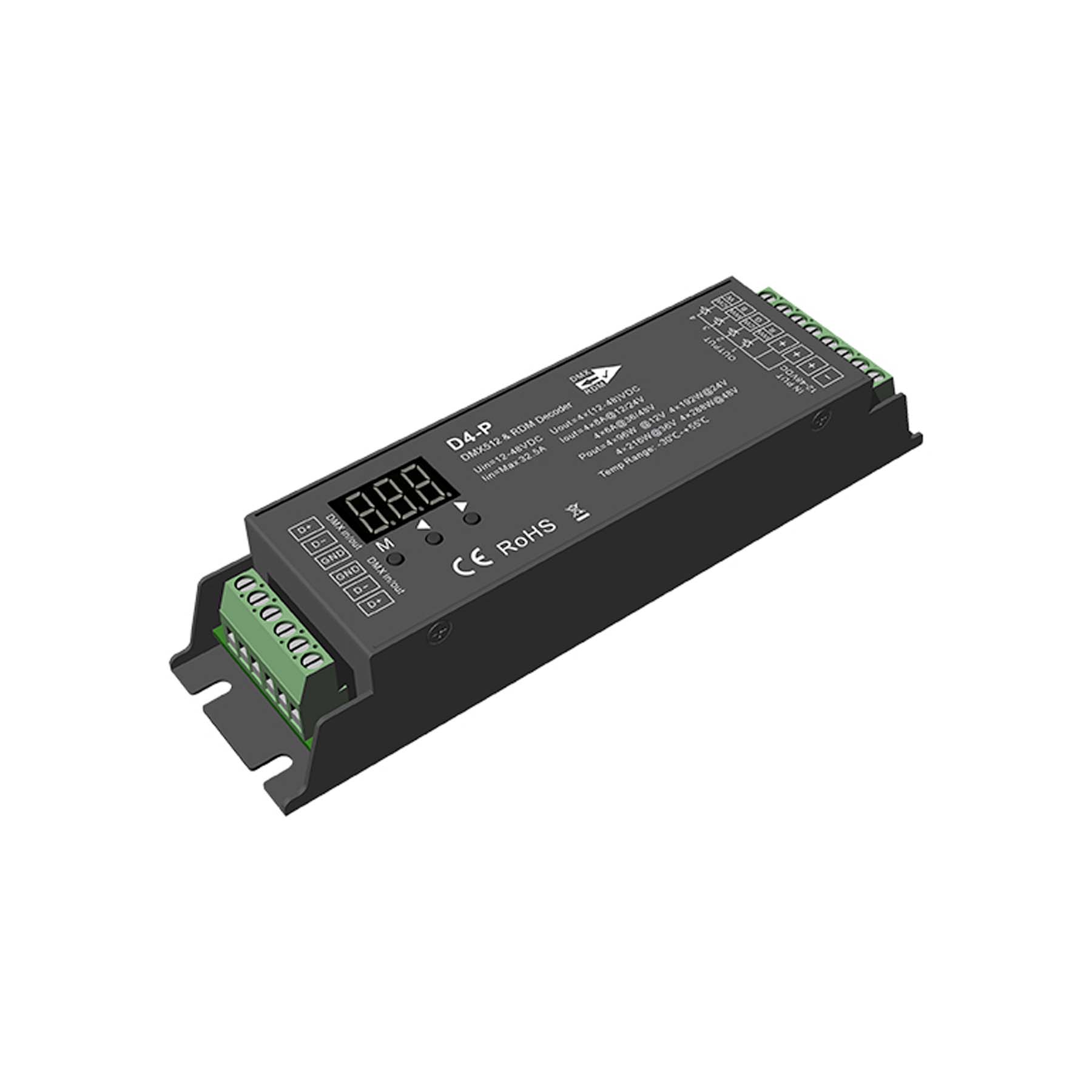  LED 12-48V DC DMX Decoder 4CH*8A D4-P