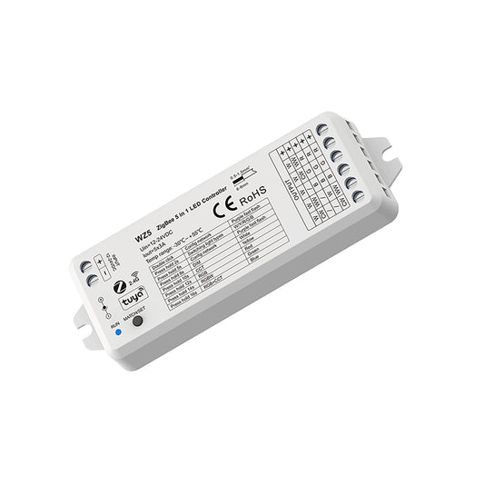  LED 12-24V DC 5 In 1 Zigbee Controller Tuya APP 5CH*3A 2.4GHz RF WZ5