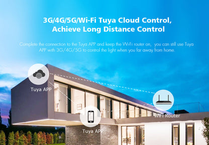  LED 12-48V DC 5 In 1 Wifi Controller Tuya APP 5CH*6A 2.4GHz RF V5-L(WT)