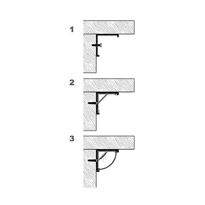  Corner LED Aluminium Profile 15.7x15.7mm (008-M1616)