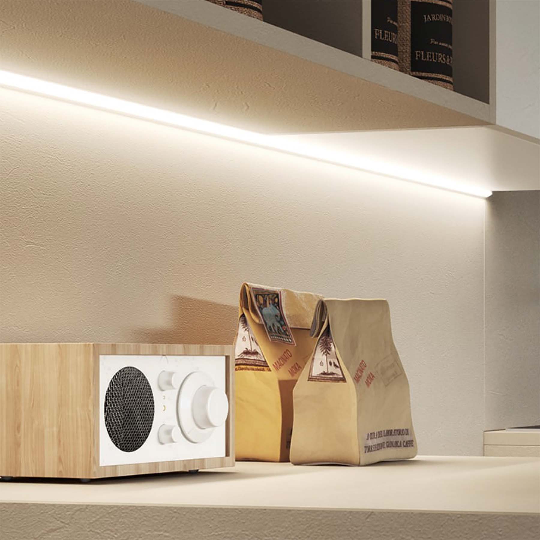  Corner LED Aluminium Profile 15.7x15.7mm (008-M1616)
