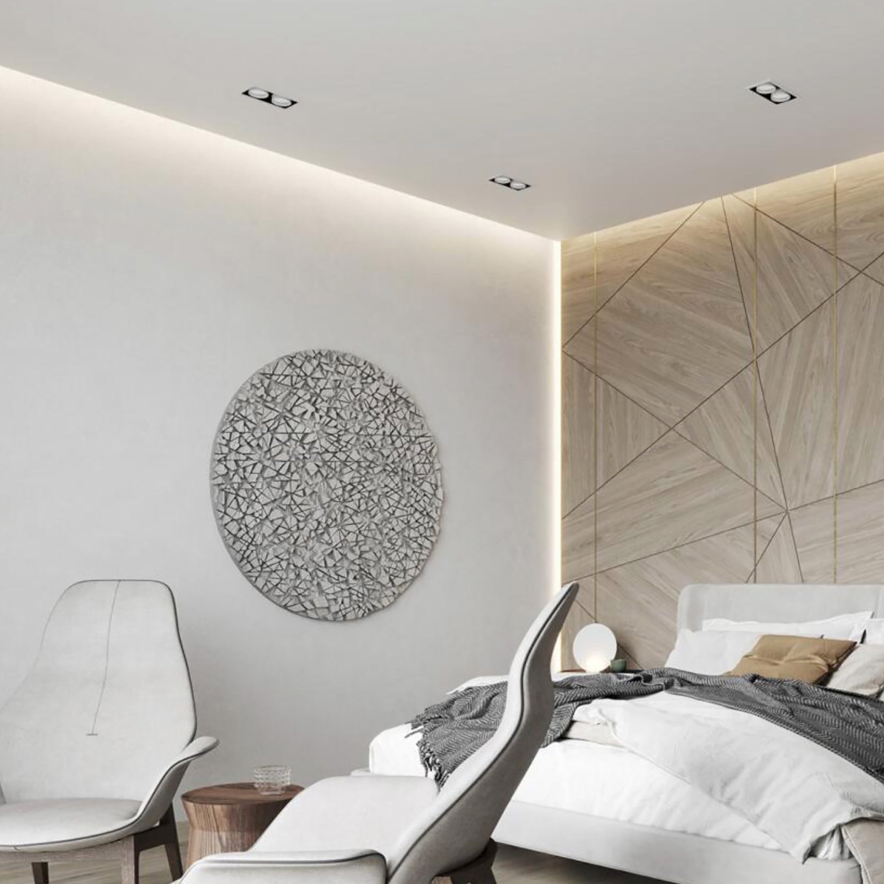  Plaster-In LED Aluminium Profile 90x35mm (317-C9035)