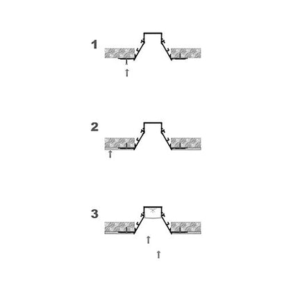  Plaster-In LED Aluminium Profile 90x35mm (317-C9035)