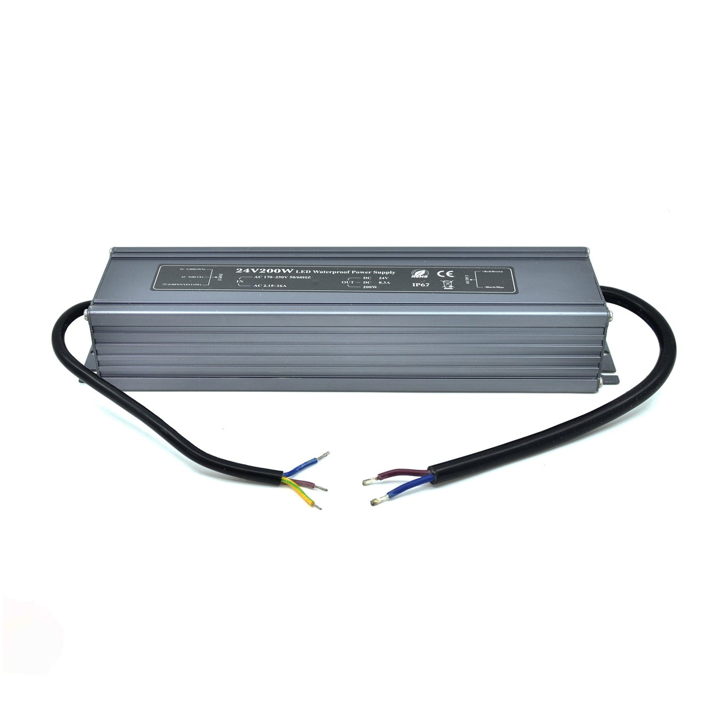 LED Power Supply Transformer DC 12V-24V 80W-300W 3.3A-25A IP67