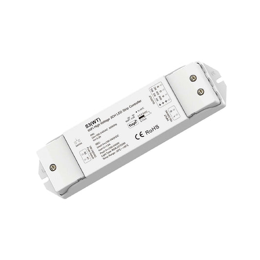  LED 100-240V AC Dimming/CCT/RGB Wifi Controller Tuya APP 2.4GHz RF S3(WT)